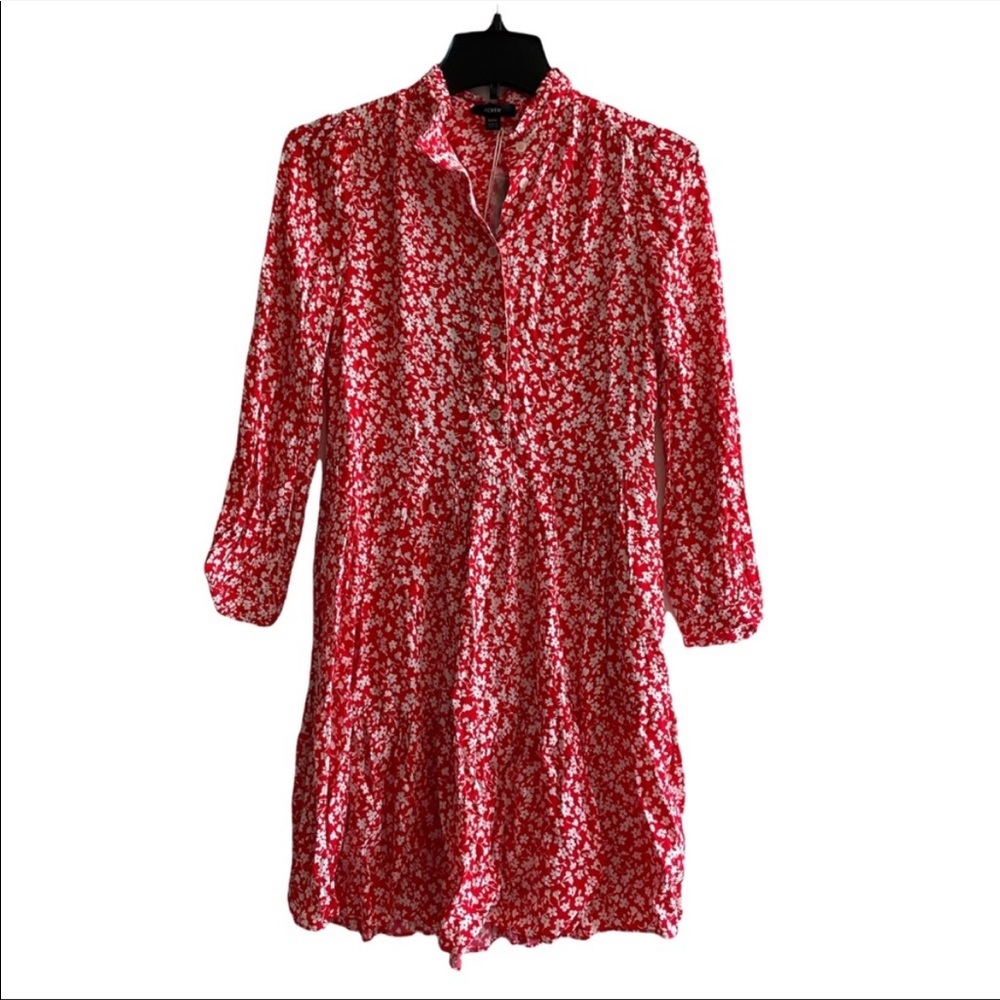 J Crew shirt dress in tossed bouquet NWT - Picture 5 of 9